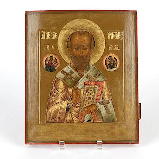 A Russian icon, St. Nicholas the Miracle Worker