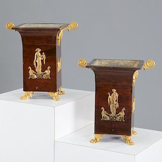 Elegant pair Napoleon III cachepots
