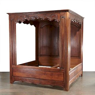 Provincial French paneled (king) tester bed