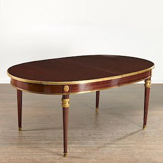 Louis XVI style bronze mounted dining table