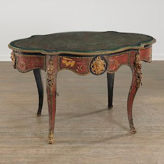 Napoleon III Boulle turtle top table/desk