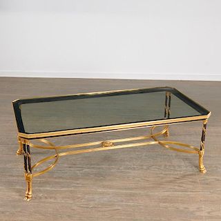 Nice Louis XVI style bronze cocktail table