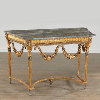 Italian Neo-Classical marble top console table