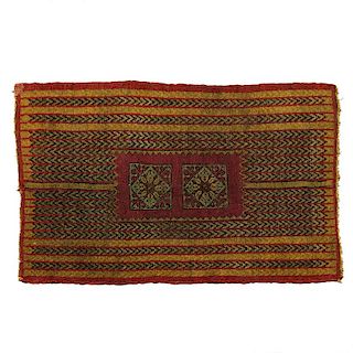 Unusual antique Caucasian rug or bag face