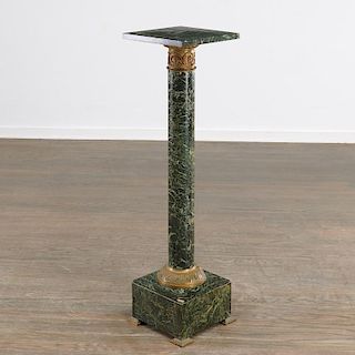Continental marble and bronze pedestal