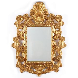 Italian Baroque style giltwood wall mirror