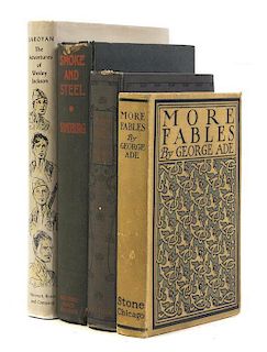 (FIRST EDITIONS) A group of four first editions by Wililam Saroyan, Carl Sandburg, and George Ade.