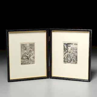 Georg Pencz and Hans Sebald Beham, (2) engravings