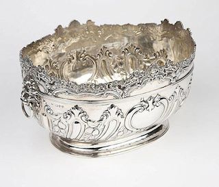A Victorian sterling silver monteith, Daniel & John Wellby