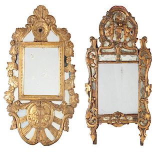(2) Continental Baroque mirrors
