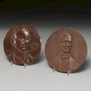 (2) Groliers Club commemorative medals