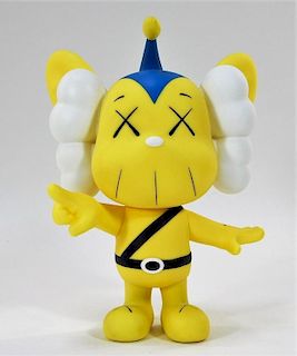 KAWS JPP Yellow Medicom Toy Vinyl Sculpture