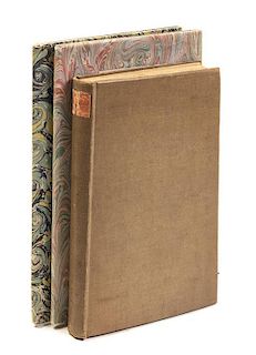 (NONESUCH PRESS) A group of three books published by the Nonesuch Press. Two by James Laver, and a book of poetry by Abraham Cow