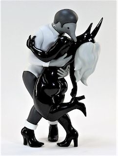 Parra X Kidrobot Pierced Shades of Grey Sculpture