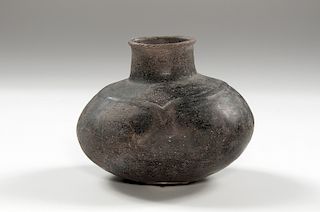 Mississippian Bilobed Arrow Motif Pottery Jar