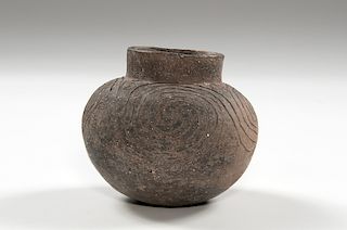 Mississippian Incised Pottery Jar