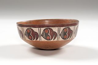 Pre-Columbian Nazca Polychrome Bowl