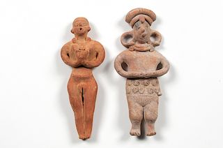 Colima Pottery Standing Figures