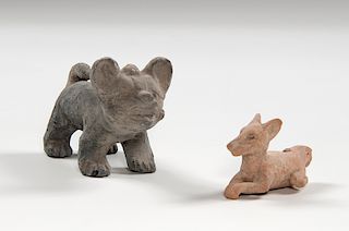Pre-Columbian Pottery Dogs