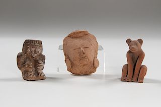 Pre-Columbian Pottery Figures, Plus