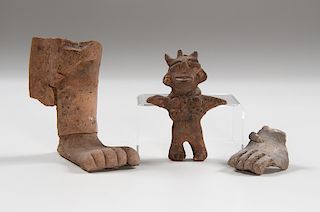 Pre-Columbian Pottery Fertility Figure, Plus