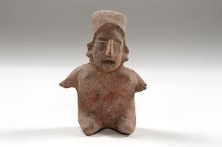 Jalisco Redware Pottery Seated Dwarf