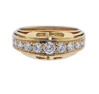 Christian Dior 18K Gold Diamond Ring