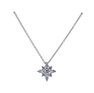 Kwiat Platinum Diamond Star Pendant Necklace