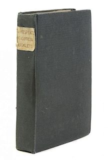 (SHAKESPEARE HEAD PRESS) The Shakespeare Head Press Booklets, I-VI. London, 1905-1906. 4 vols. in one.