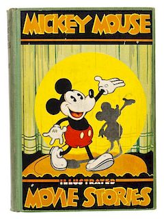 (CHILDRENS) DISNEY, WALT. Mickey Mouse Movie Stories. Philadelphia, (1931). First edition. With animation flip-book to lower cor