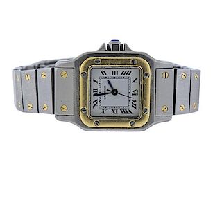 Cartier Santos Steel Gold Automatic Watch 