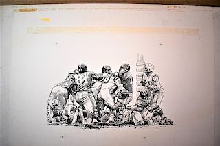 Sports Illustrated Original Sketch by Robert Riger
