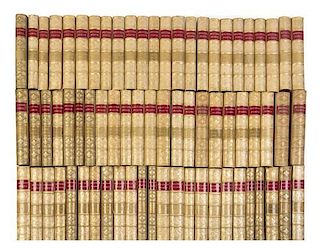 (BINDINGS) BRITISH POETS. A Complete Collection of the British Poets, from Spenser to Wordsworth... Boston. 120 (of 130) vols.