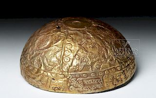 Chimu 14K Gold Bowl, ex-Sotheby's - XRF Tested