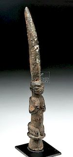 Yoruba Wooden Figural Divination Staff