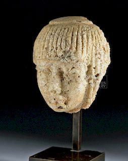 Finely Carved Egyptian Marble Head of an Official