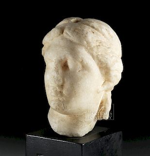 Hellenistic Greek Marble Head of Isis, ex-Sotheby's