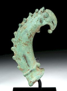 Roman Bronze Cetus (Sea Monster) Handle