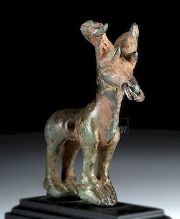 Roman Bronze Stag with Nose Ring