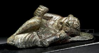Roman Bronze Sleeping Boy or Eros