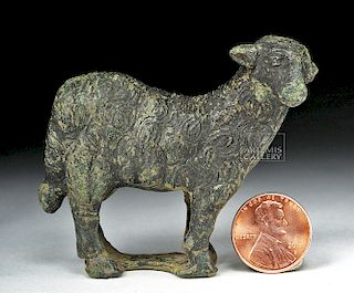Roman Bronze Votive - Sheep Form