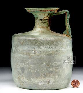 Large Roman Green Glass Jug - Probably Cologne