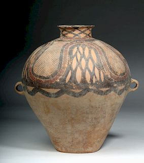 Large Chinese Neolithic Pottery Urn