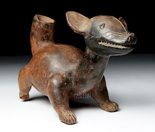 Unusual Jalisco / Colima Pottery Standing Dog