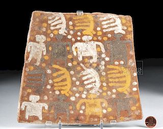 Very Rare Chucu Inca Terracotta Plaque