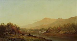 KNAPP, Charles W. Oil on Canvas. Bear Mountain.