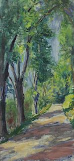 PHILIPP, Robert. Oil on Canvas. "Trees" 1964.