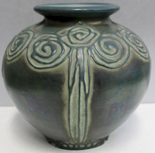 AMPHORA. Signed Pottery Vase.