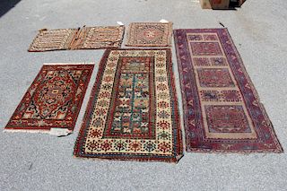 Lot Of 5 Assorted Antique and Finely Hand Woven