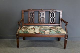 Antique Continental Settee.